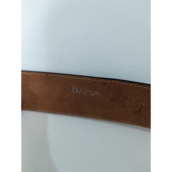 RARE AUTHENTIC VINTAGE CHRISTIAN LACROIX CARVED BUCKLE LEATHER BELT SIZE 75 cm main image 9